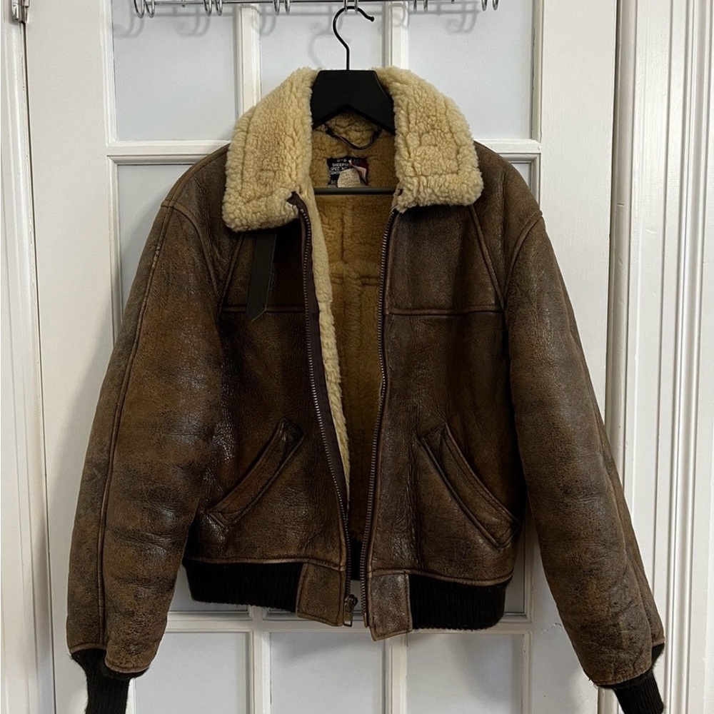Schott B-6 Shearling Bomber Jacket